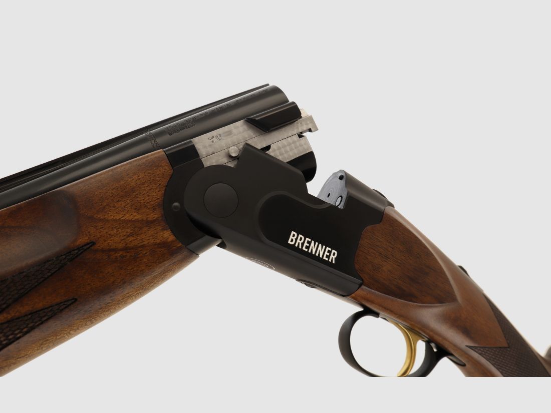 Neuwaffe, auf Lager: Bockflinte Brenner BF18 Black LL71cm 12/76 Stahlschrotbeschuss Bockdoppelflinte schwarz (Art.Nr.: BRE06-0010) Finanzierung möglich!