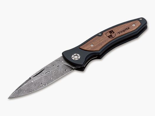 Coltello a serramanico Tirpitz damasco 42 coltello da collezione incrociatore tedesco §42a conforme al trasporto legale
