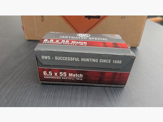 Munition RWS Jaktmatch 6,5x55 SE