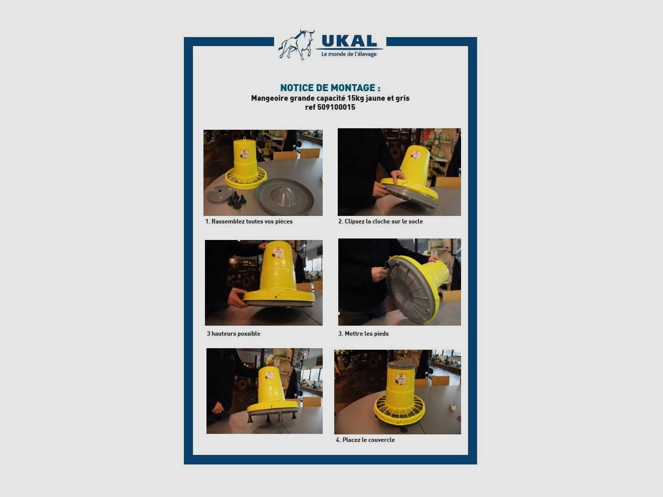 Futterstelle Compacta große Kapazität 15 kg, Bild 2 von 3