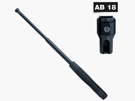 Bastón telescópico de 18" + funda