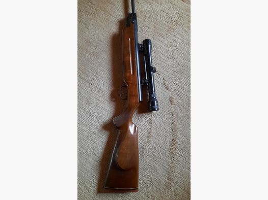 Weihrauch HW 35 mit Zielfernrohr, Schalldämpfer und Tasche +500 Diabolos.