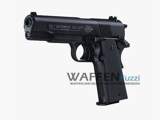 Colt Government 1911 A1 CO2 Pistool 4,5 mm Diabolo, geblauwde