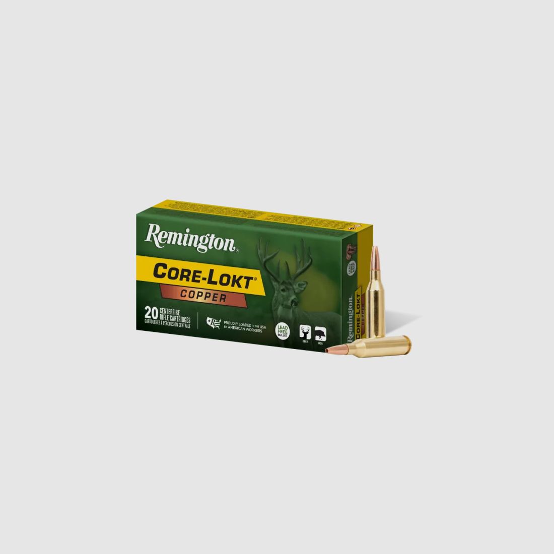20 balles CORE-LOKT COPPER HP Cal.300WM 180Grs REMINGTON, image 2 sur 4