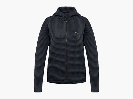 JACK WOLFSKIN Mogari Hooded Fz W Azul Marino Oscuro