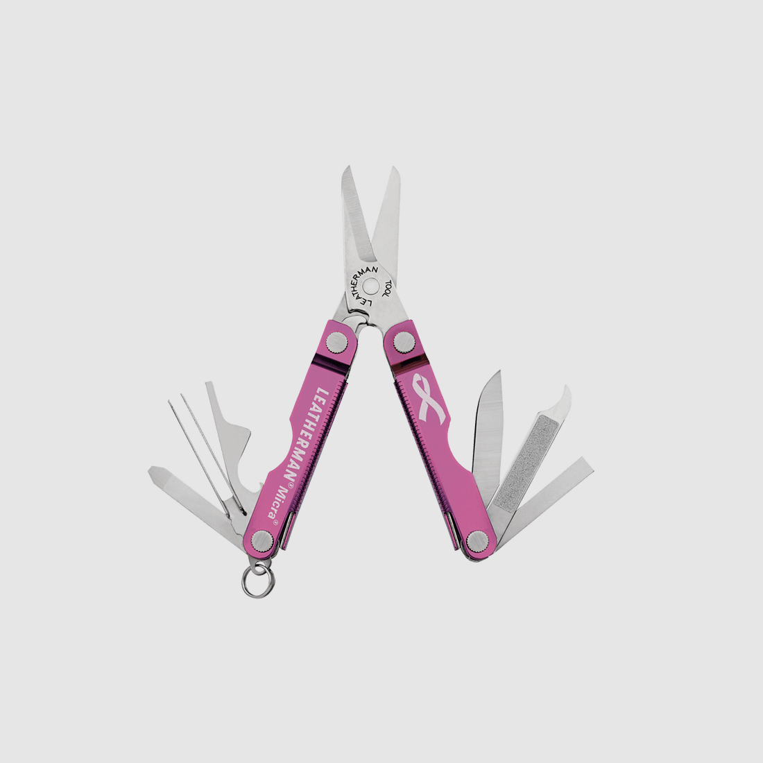 Leatherman Micra grå aluminium multikniv m/ fjeder saks, billede 5 af 7