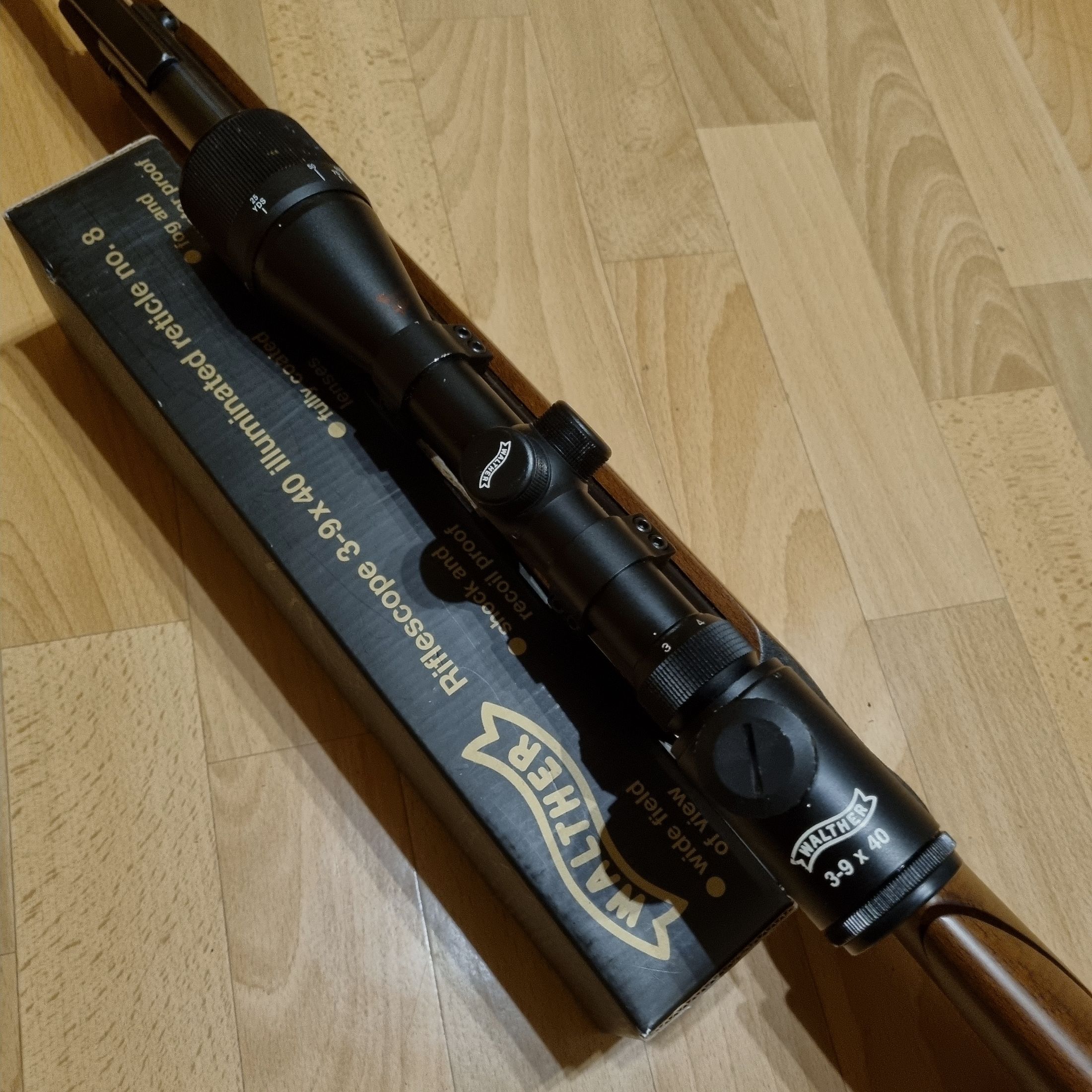 Incenso HW 98 Field Target calcio speciale rivestimento della canna filettatura della canna calibro 4,5 mm con ZF Walther 3-9x40