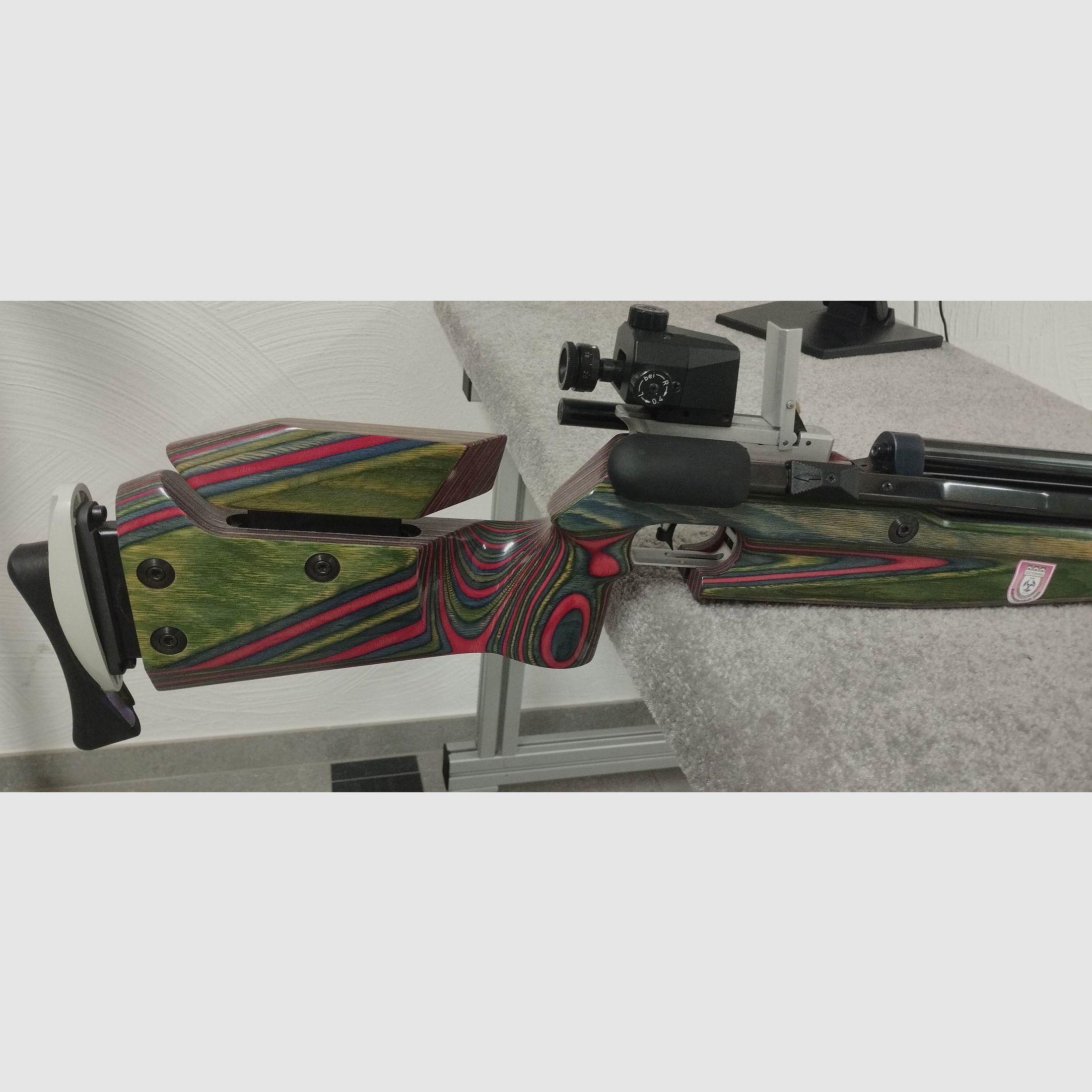 Match Luftgewehr Feinwerkbau 603 Buntschaft Sonderedition rechts 