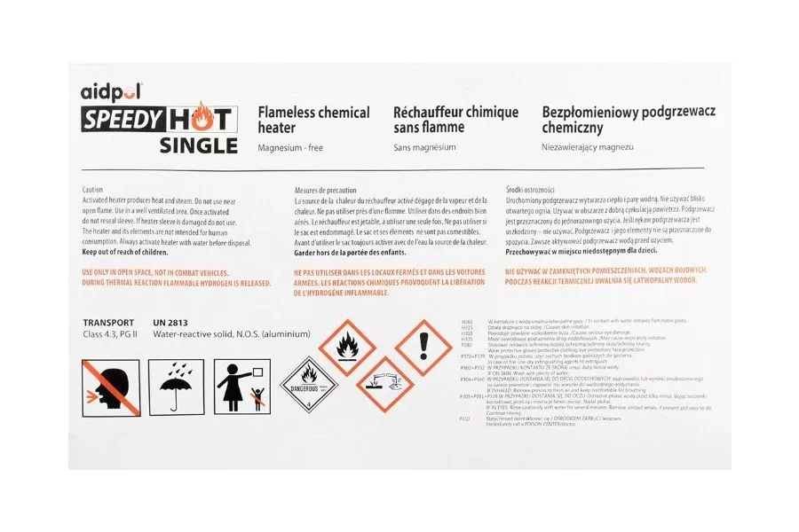 Vlamloze chemische maaltijdverwarmer AIDPOL, afbeelding 4 van 6