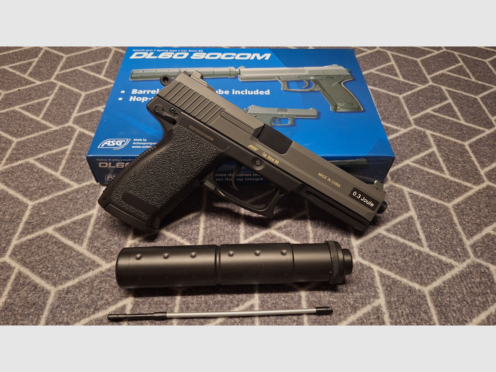 Desert Eagle/Beretta PT92/DL60 Socom 3xAirsoft-Pistole-NEU!