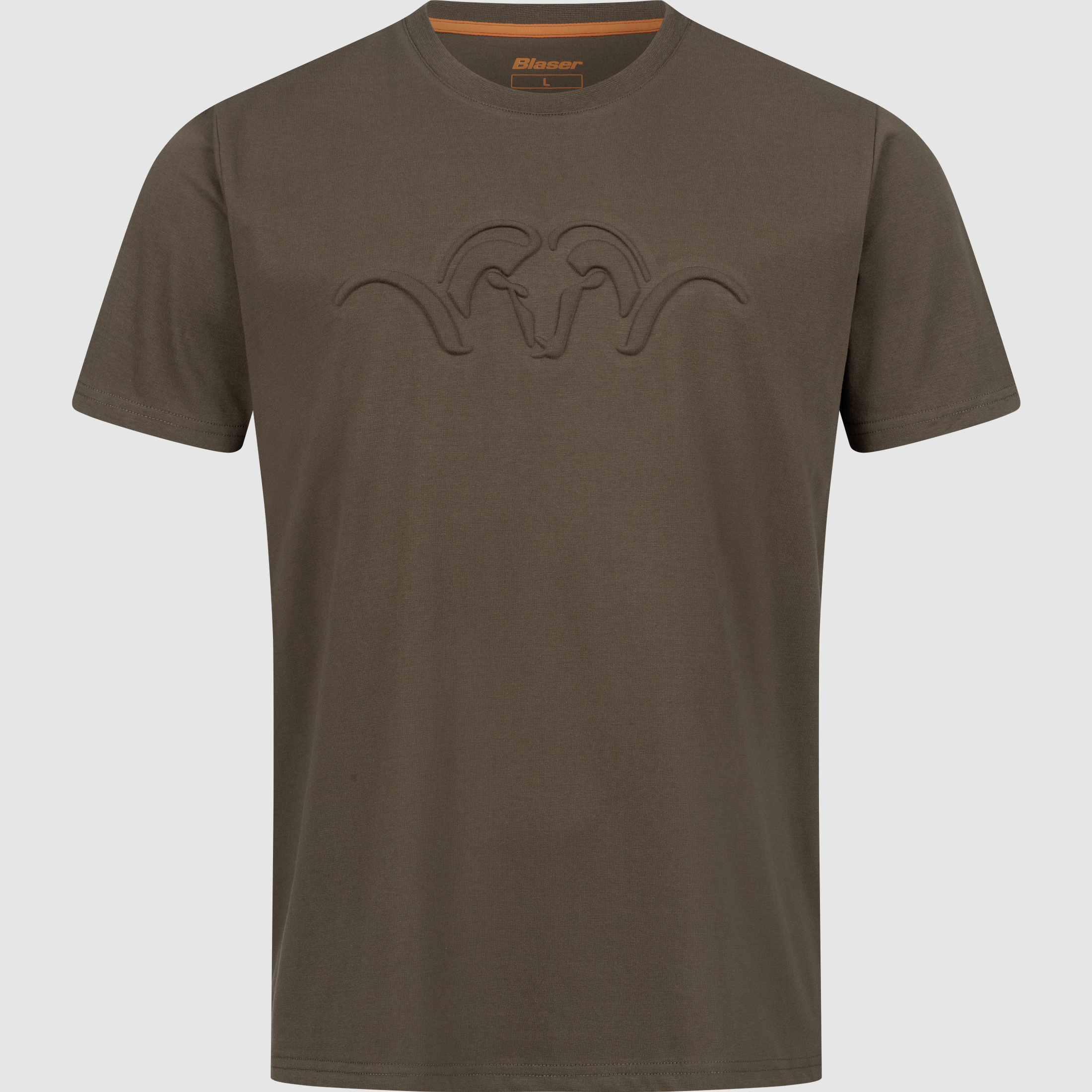 T-shirt Argali 3D Debossed da uomo Marrone Scuro XXL