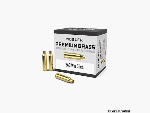 BOSSOLI – NOSLER – PREMIUM BRASS 243 WIN -10105 CONF. 50 PZ.
