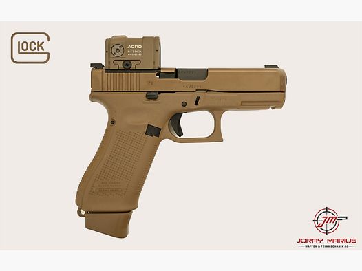 Glock 19X MOS 9mm Para con Aimpoint ACRO P-2 FDE