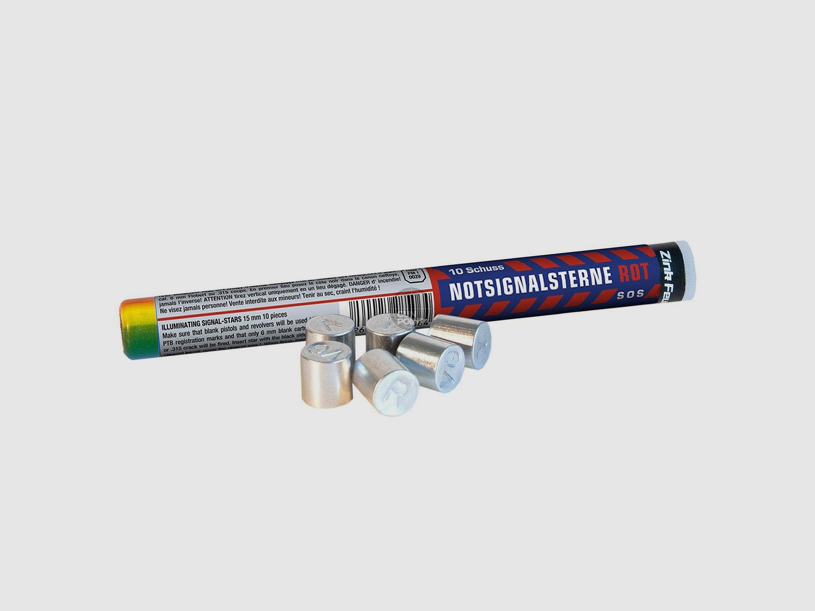 ZINC effect ammunition - emergency signal stars red 10 pcs.