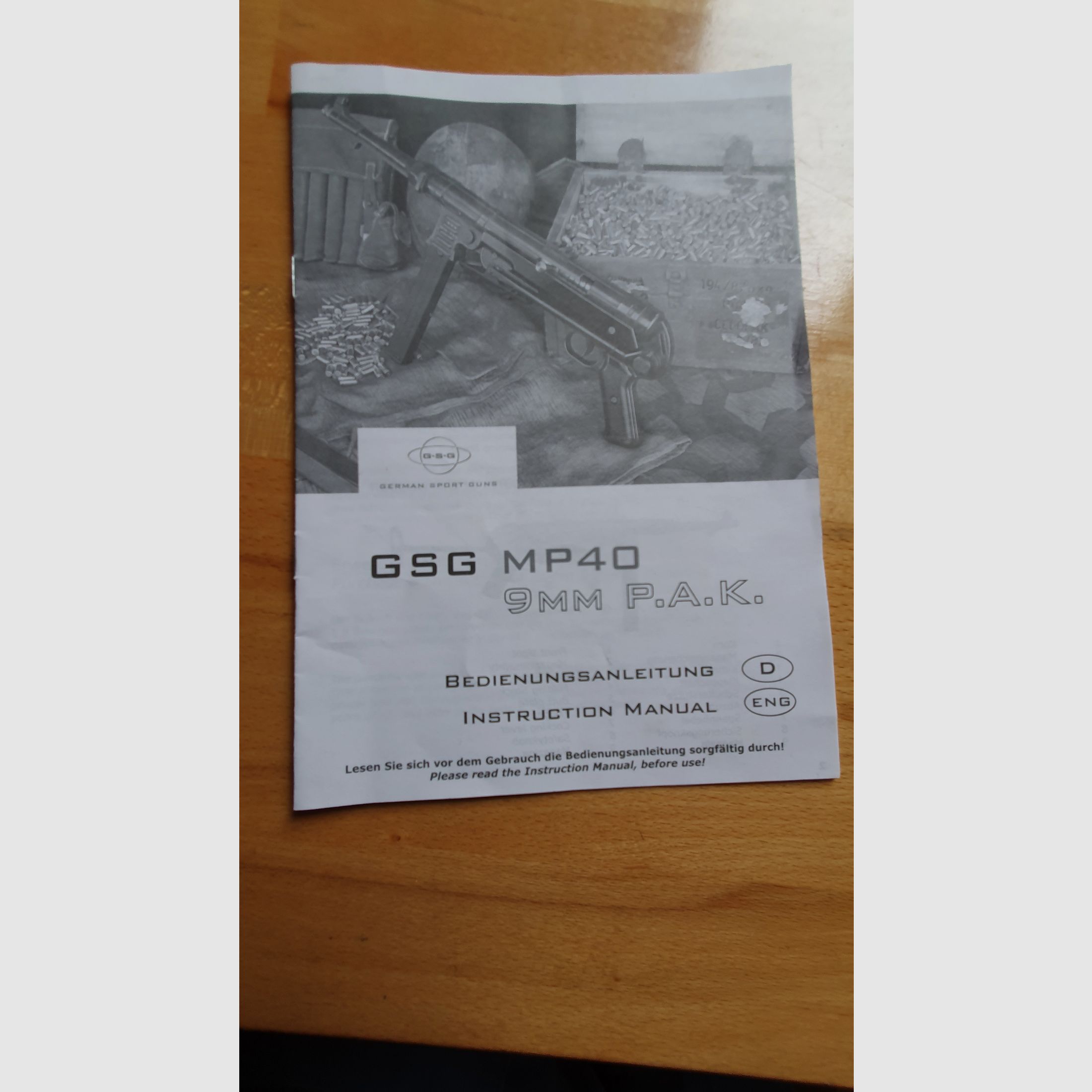 GSG MP 40 pistolet maszynowy PAK M40 9mm hukowy