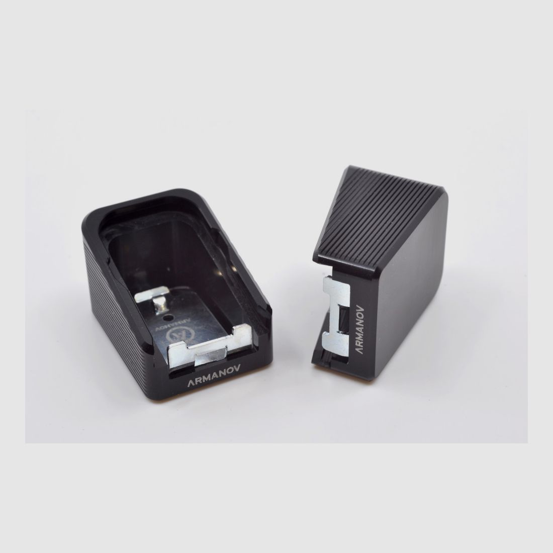Armanov MPGLV2 Magazinbasis +2 Runden für Glock, Farbe: Silber, Bild 2 von 3