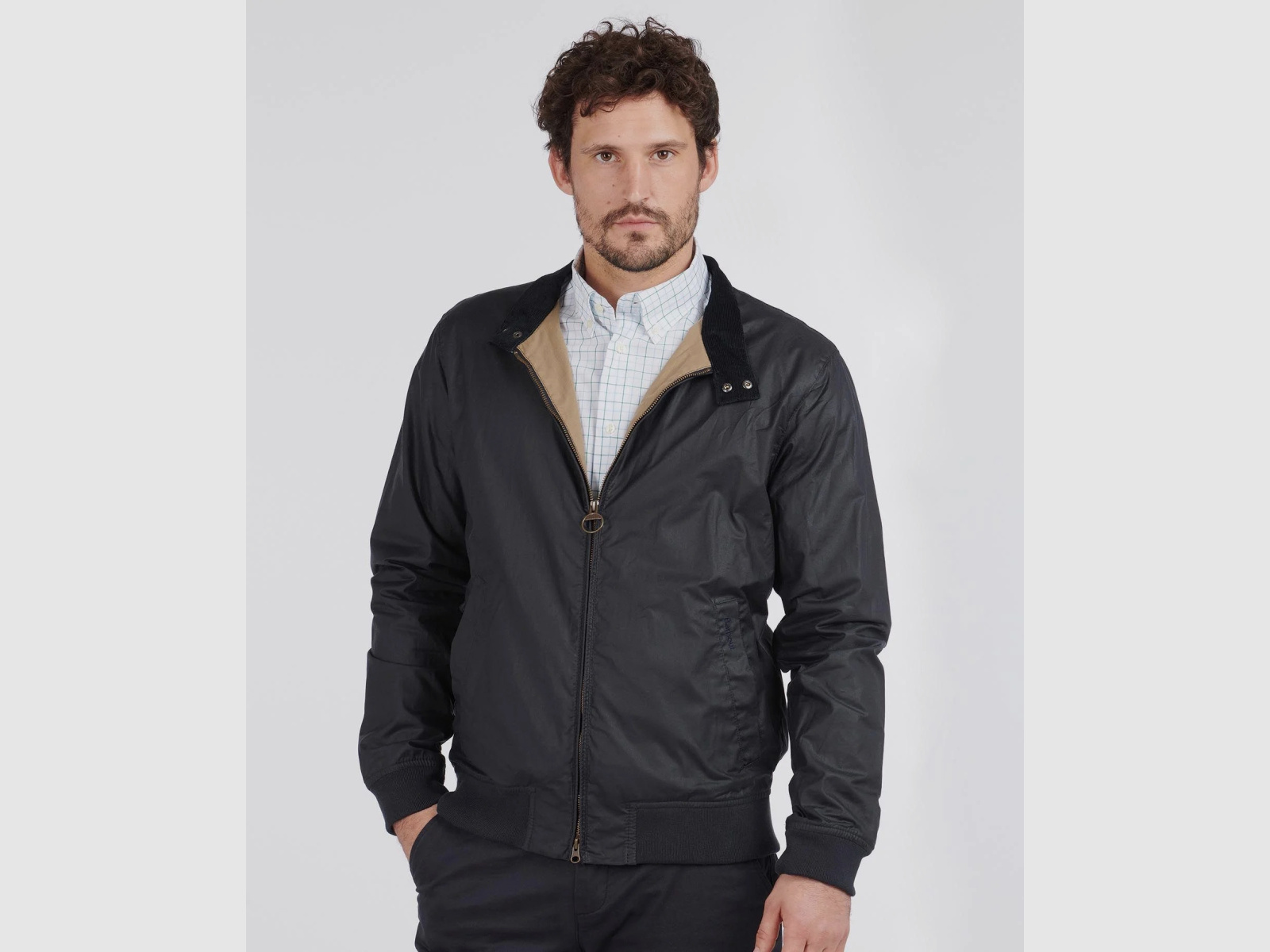 BARBOUR Wax Jacket Royston Lightweight Royal Navy