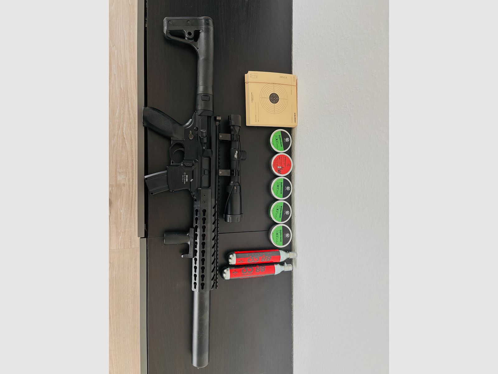 SIG SAUER Co2-karabin czarny 4,5 mm Diabolo + 1-4x24WR luneta