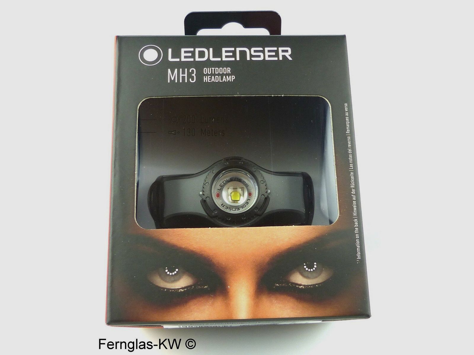 Ledlenser 501597 LED Kopflampe Stirnlampe MH3 Grau Schwarz Leuchtkraft 200 Lumen