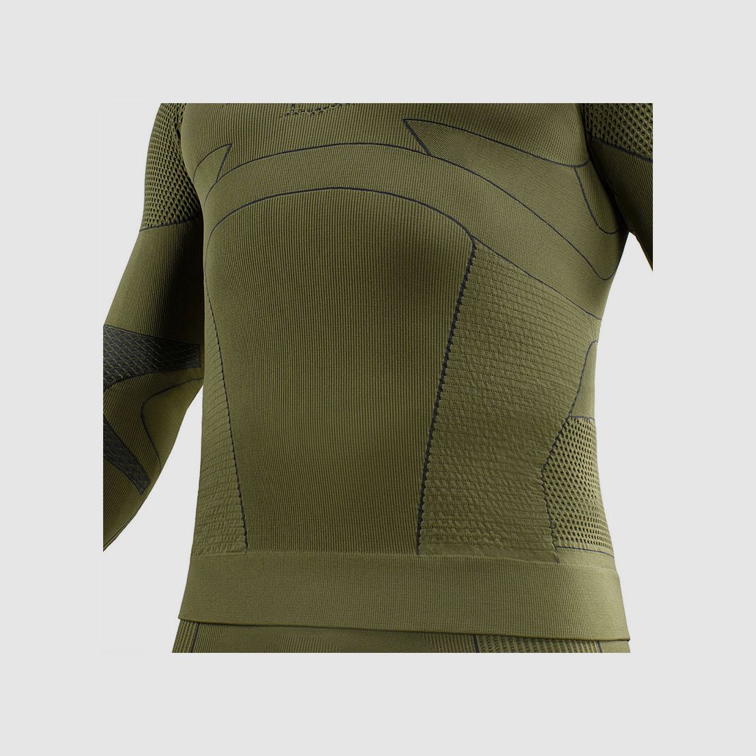 M-TAC – KOMPRESSION THERMAL SHIRT | Ranger Green / Dunkelgrau, Bild 7 von 12