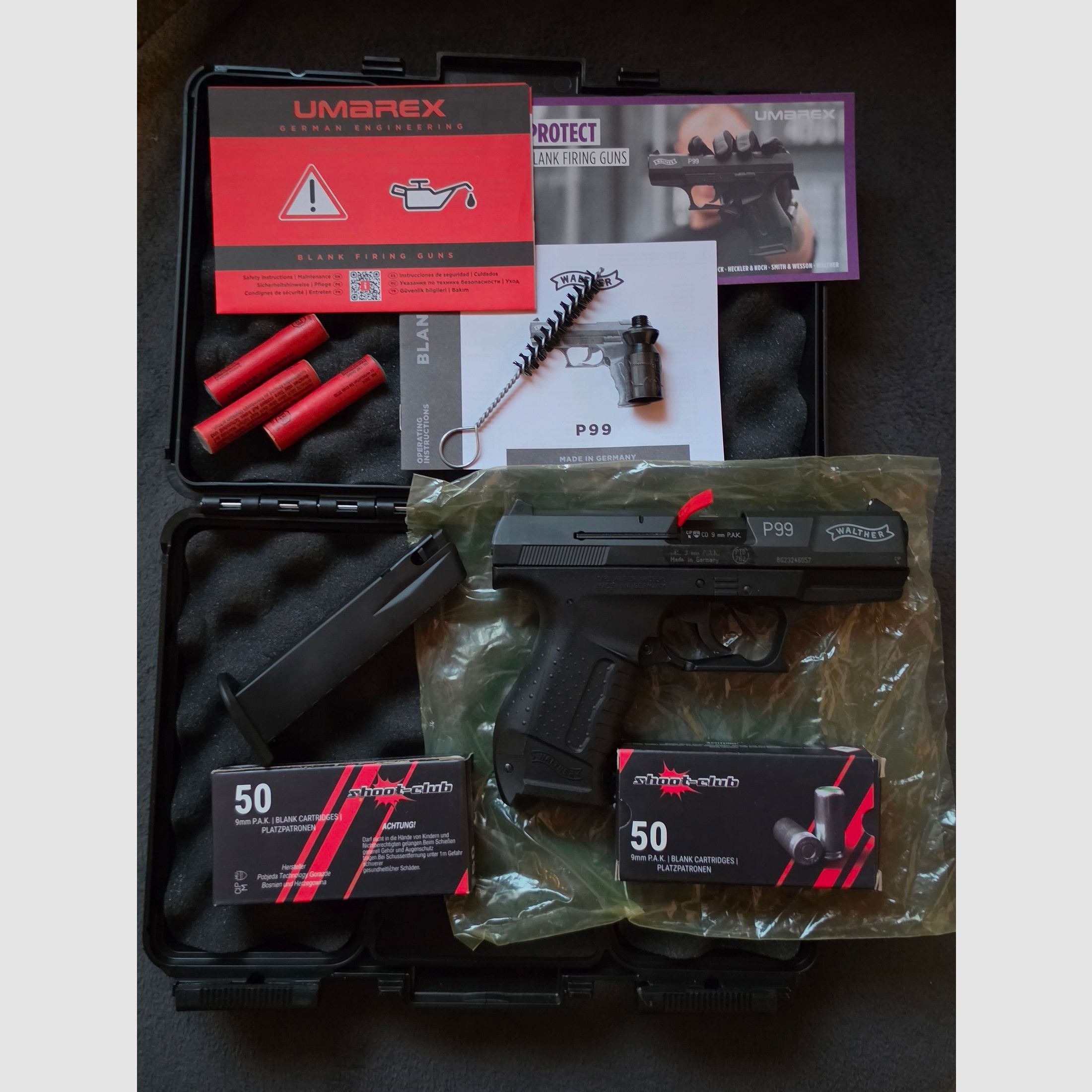 Walther P99 + Köcher + 100 Schuss