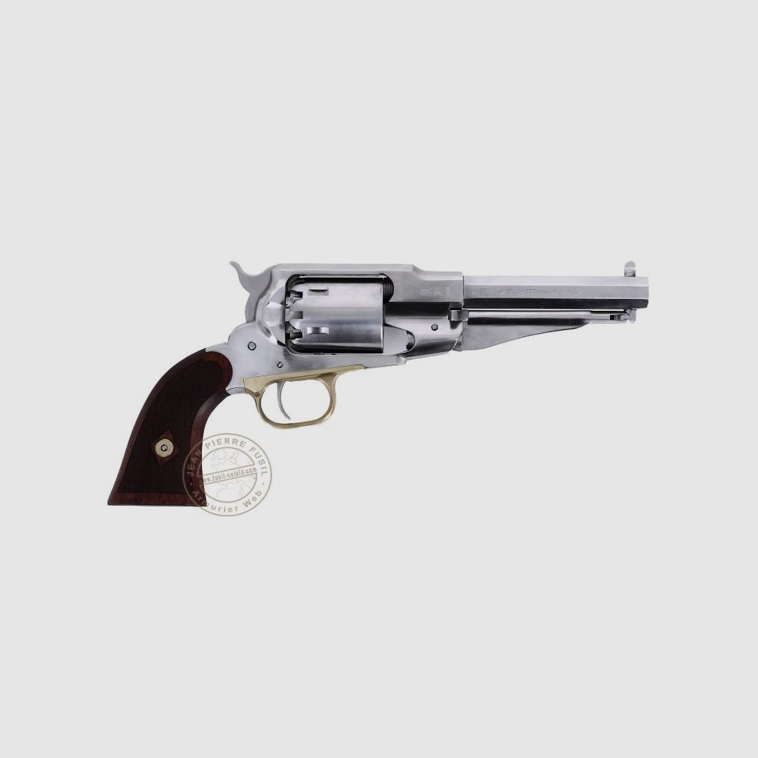 Revólver PIETTA Remington 1858 Inox Cal. 44 - empuñadura estriada - Cañón 5,5'', imagen 2 de 2
