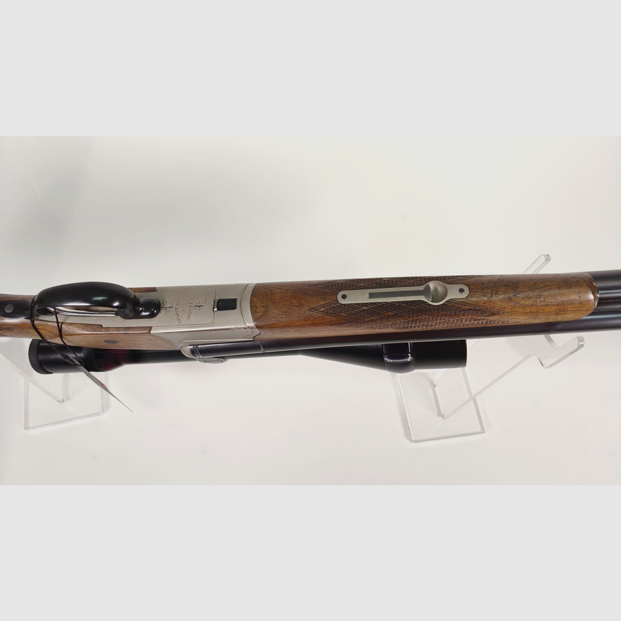 Krieghoff Trumpf Simplex Drilling 7x65 R / 16/70 with insert barrel .222 Rem. and Zeiss Diavari ZM 3–12x56 T*, image 9 of 9