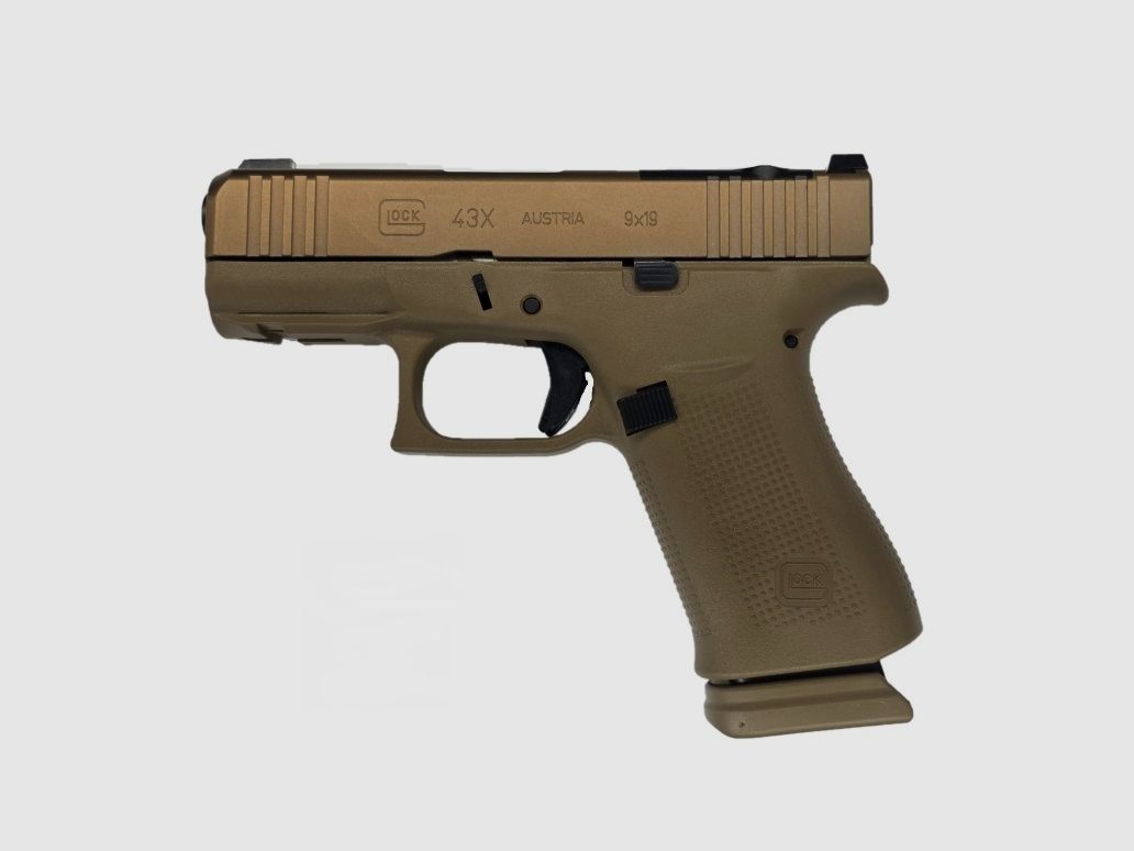 Pistole GLOCK 43x MOS-K Coyote Cal.9 PB, Bild 1 von 2