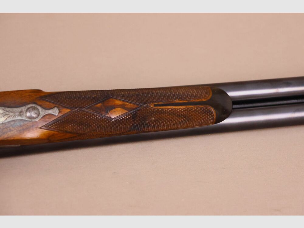 Darné ; St. Etienne Querflinte // tolle Gravur // gebläute Abzüge // honigf. Schaft // TOP