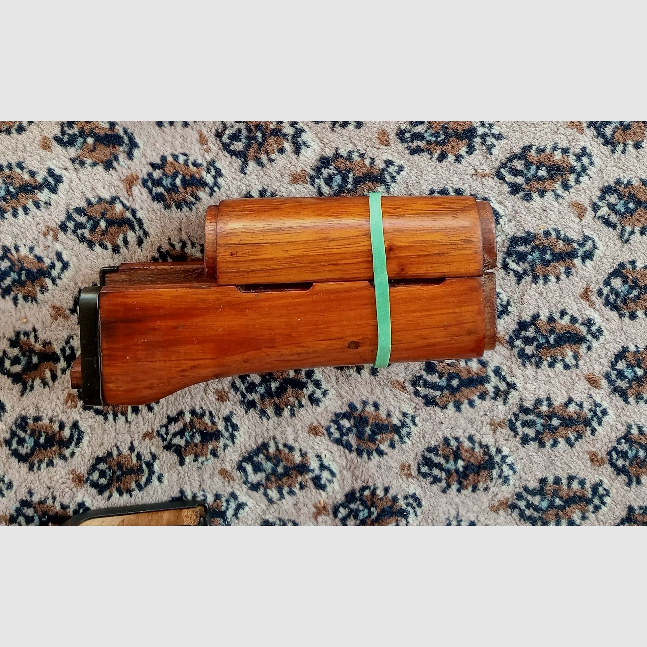 Chinesische Type-56 Schaft-Set aus "Chu-Wood" / Festschaft + Handschutz / Sino AK47  // Norinco SDM Polytech NEDI / Typ 56 