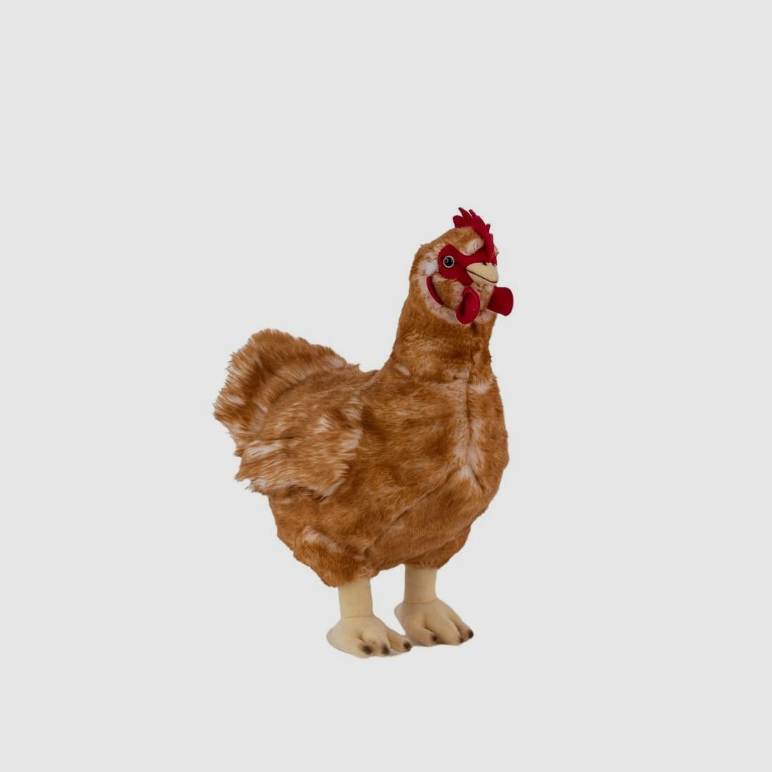 LivingActive Huhn Kuscheltier 33 cm – Weiches Bauernhof-Plüschtier