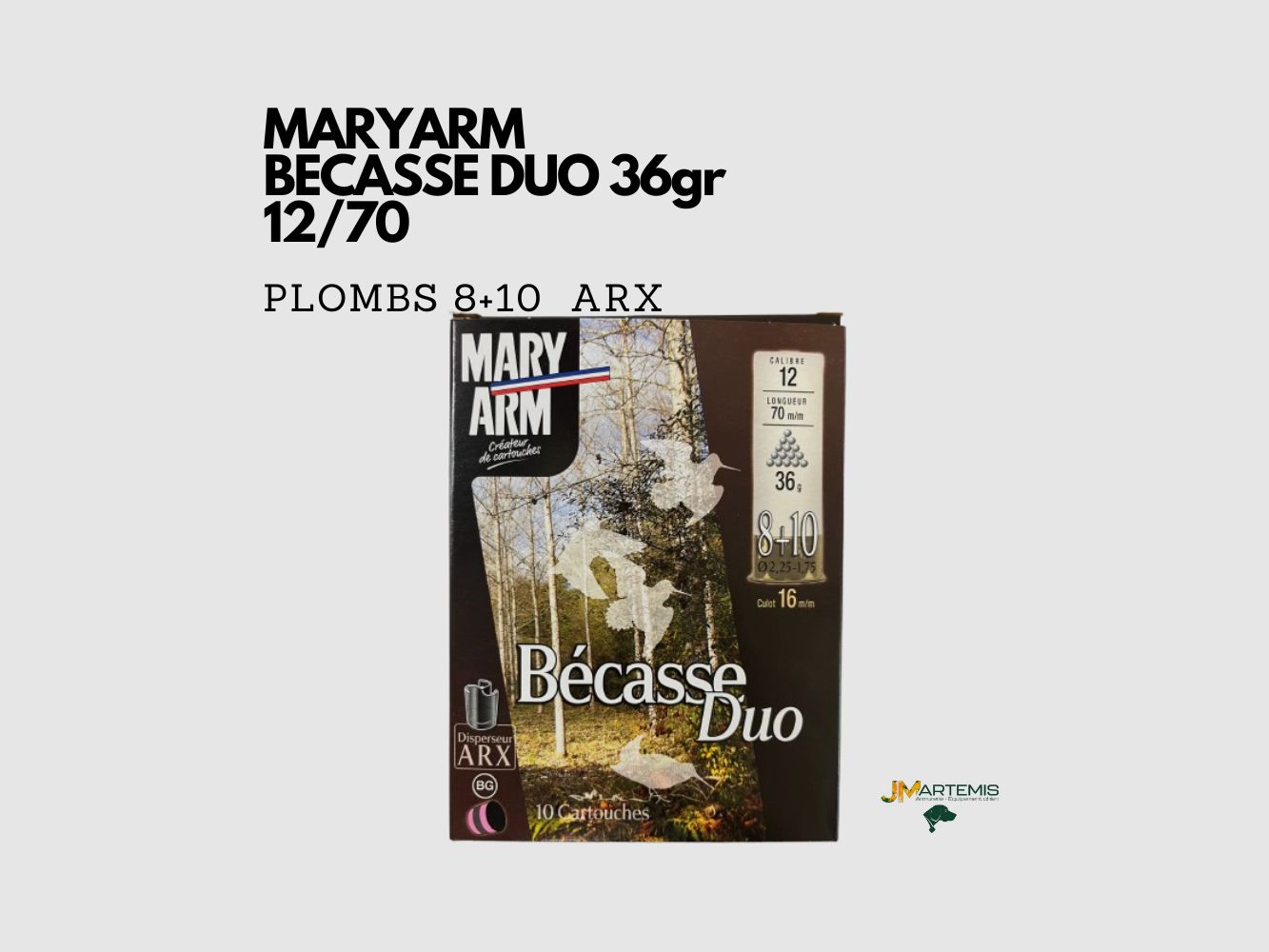 PATRONEN MARYARM BECASSE DUO 12/70 PB 8+10, Bild 2 von 4