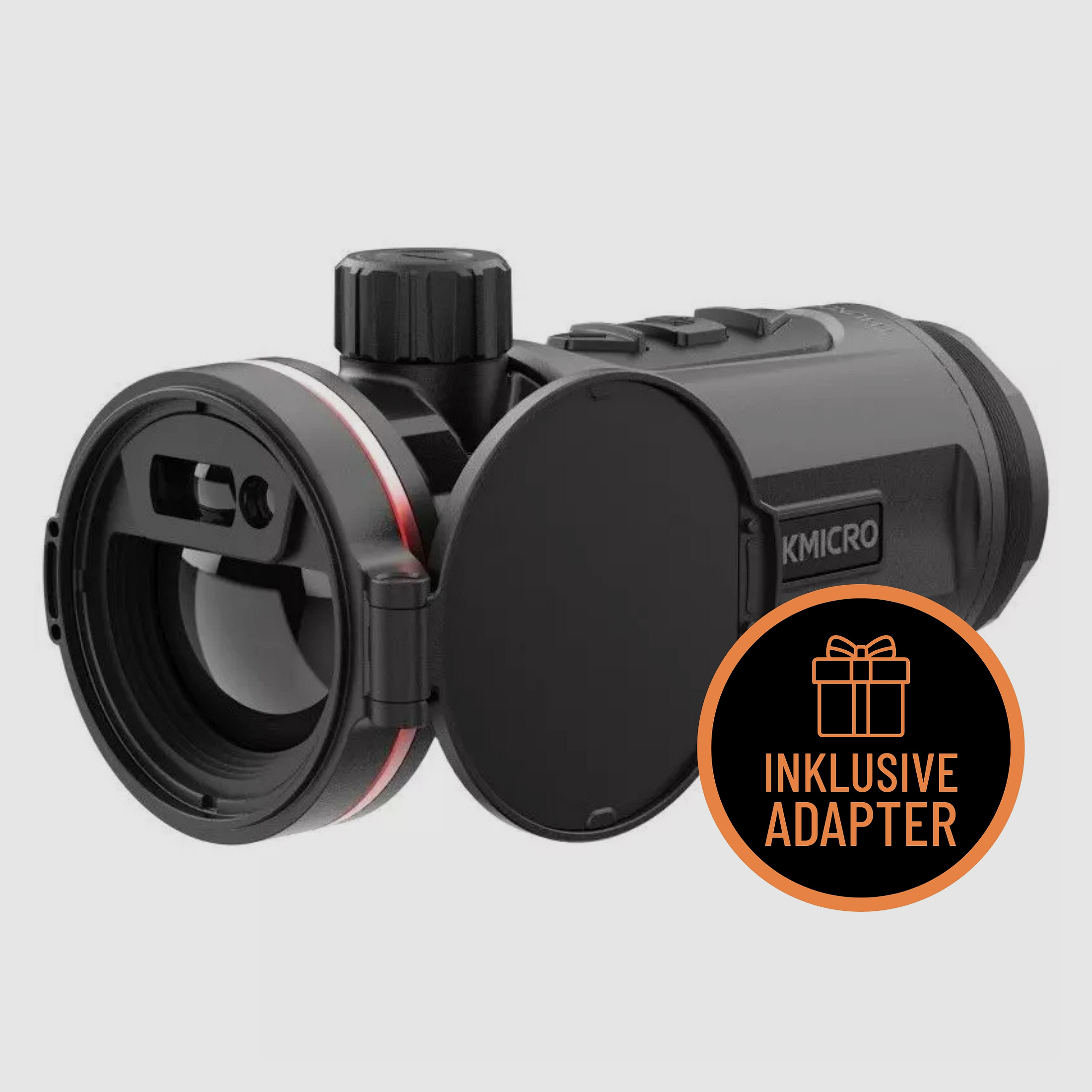 HIKMICRO Clip-On Thunder TQ35CL 3.0 Komplettpaket inkl. Adapter – Adapter: Rusan Adapter, Klemmhülsengröße: 60,5 mm