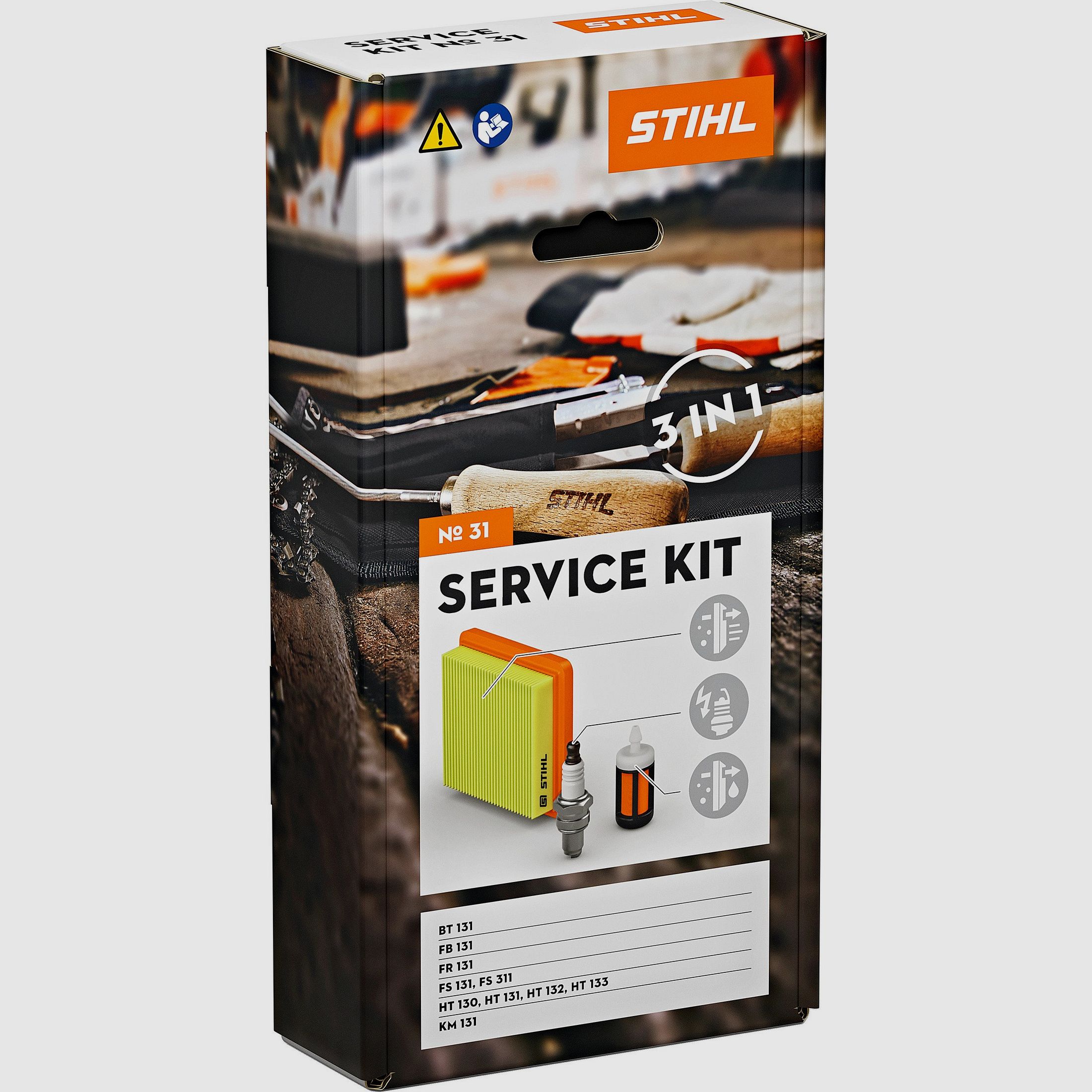 Kit di servizio Stihl per motori Kombi, decespugliatori, potatori telescopici e attrezzi da perforazione