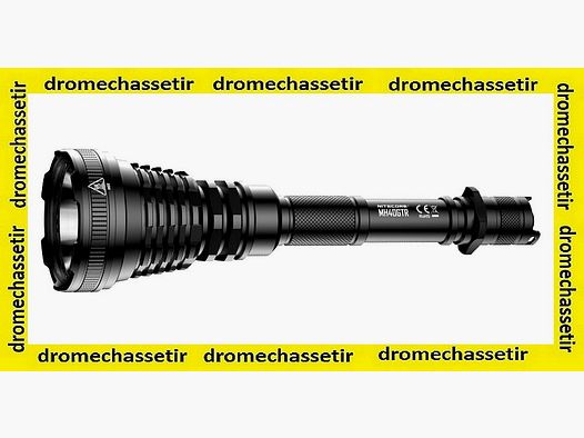Lampe tactical NITECORE MH40GTR 1200 lumens portee 1004 metres