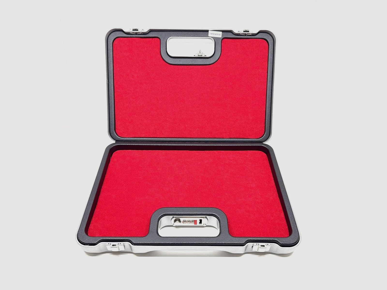 Negrini Lusso 2023UL Pistolenkoffer Aluminium mit Zahlenschloss rot 358x230x65mm, Bild 1 von 4