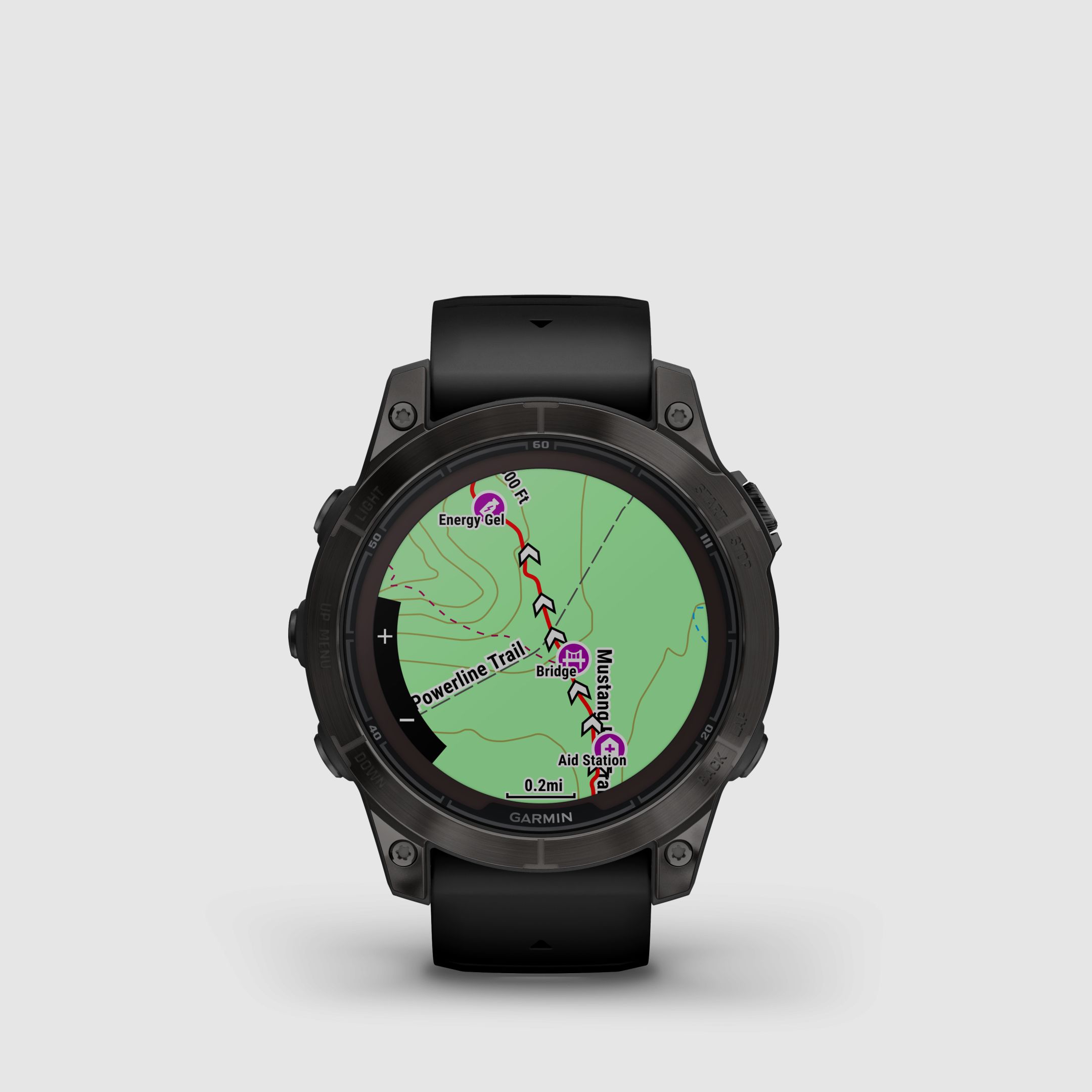 Garmin fēnix® 7 Pro – Sapphire Solar Edition, Schwarz/Carbongrau Titan DLC mit QuickFit®-Silikon-Armband 22 mm