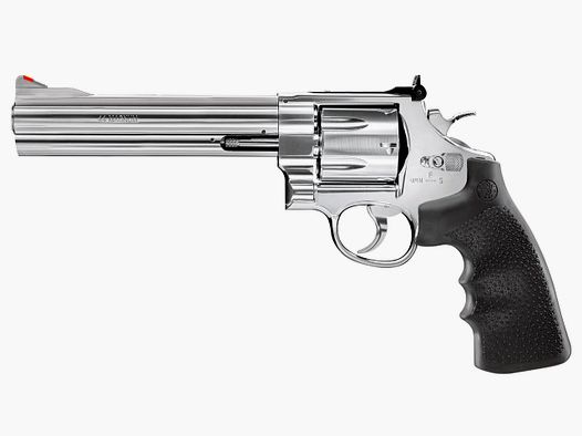 CO2 Revolver Smith & Wesson 629 Classic 6.5 Zoll Steel Finish schwarze Griffschalen Kaliber 4,5 mm BB (P18)