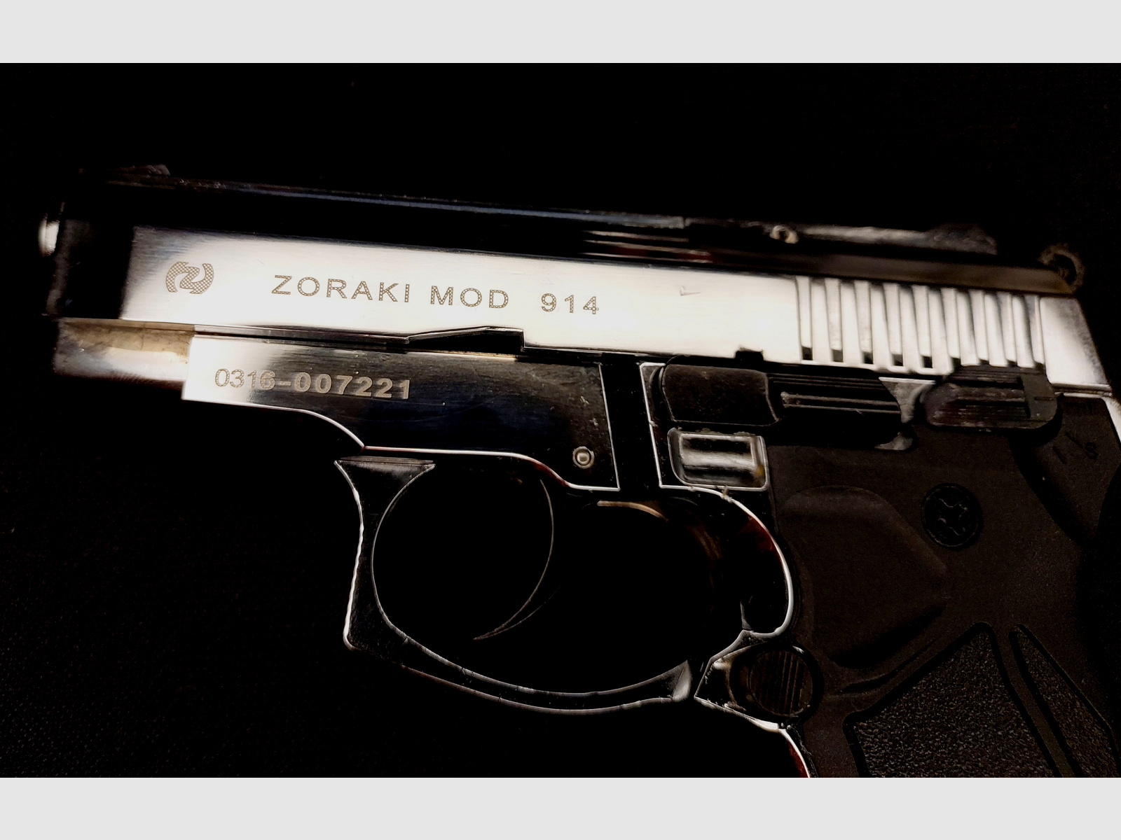 Zoraki 914 Schreckschuss Pistole 9mm P.A.K. Chrom ("alte" PTB 972)