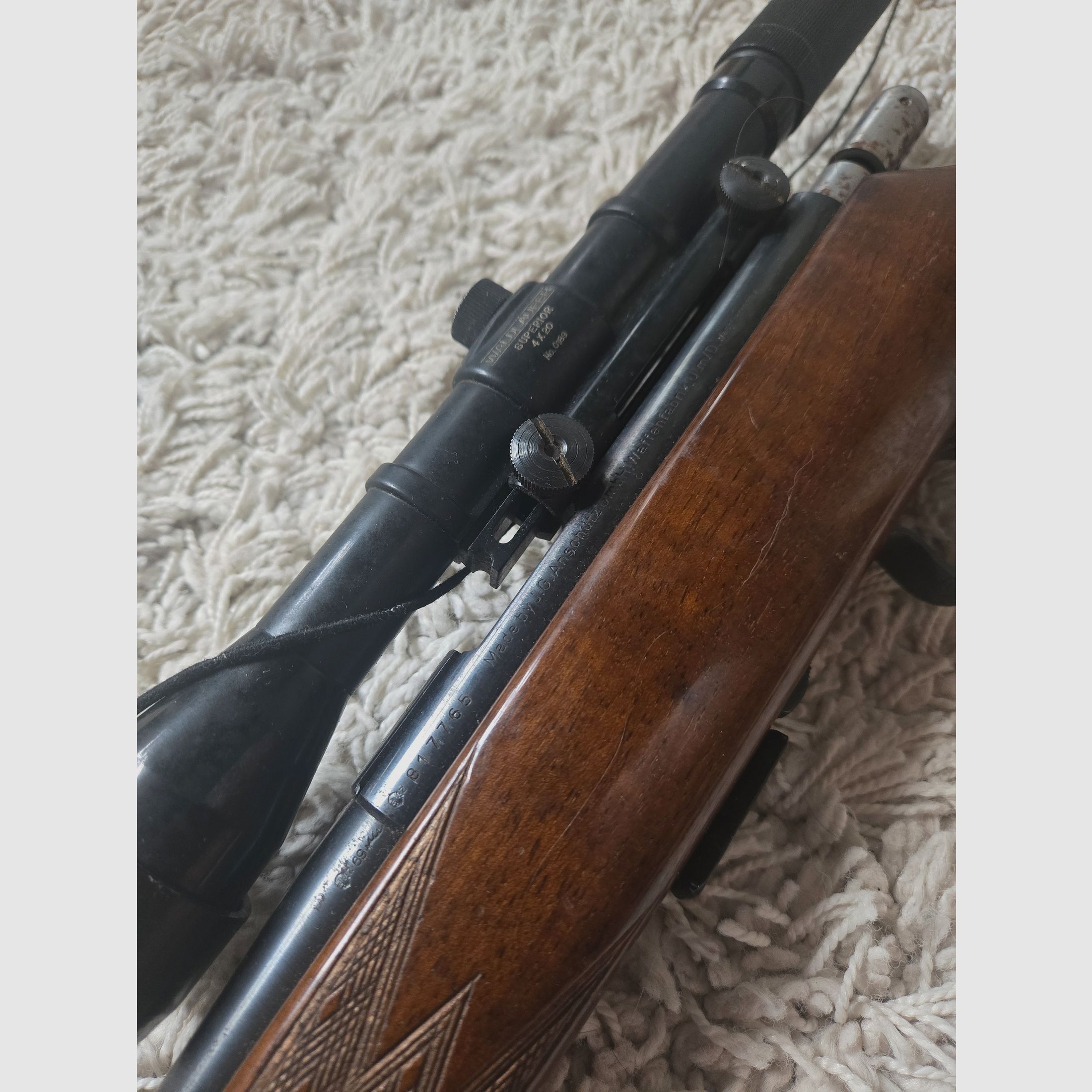Rifle Anschütz Model 1416 Cal. .22lr incl Waldläufer SUPERIOR 4x20