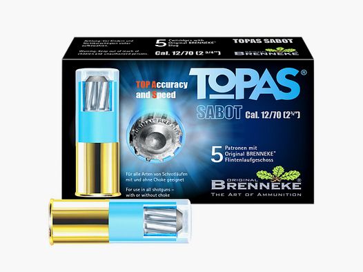 Brenneke 12/70 Topas Sabot 20g – 5 Stk.