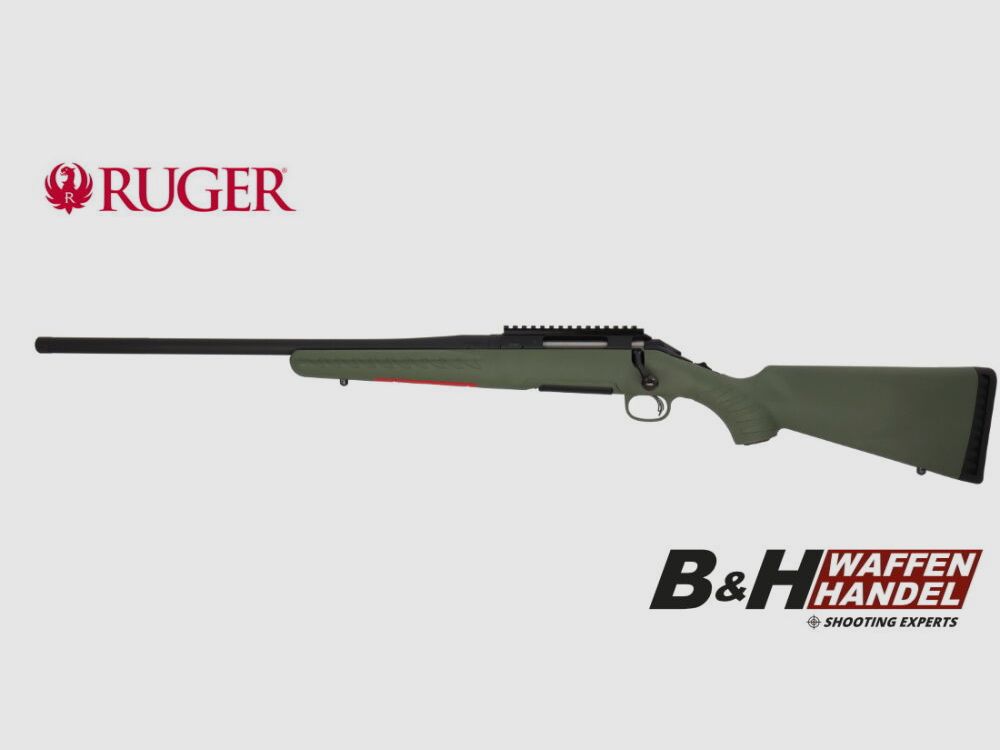 Ruger	 American Rifle Predator LINKS Repetierer / LL 56cm / Laufgewinde / moos grün