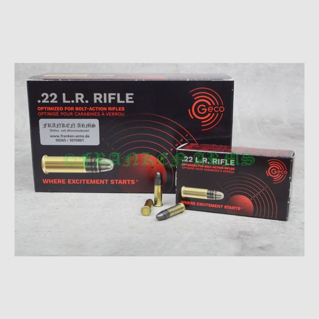Geco RIFLE .22 l.r. 40gr. 2.59g 50 pieces tiered price