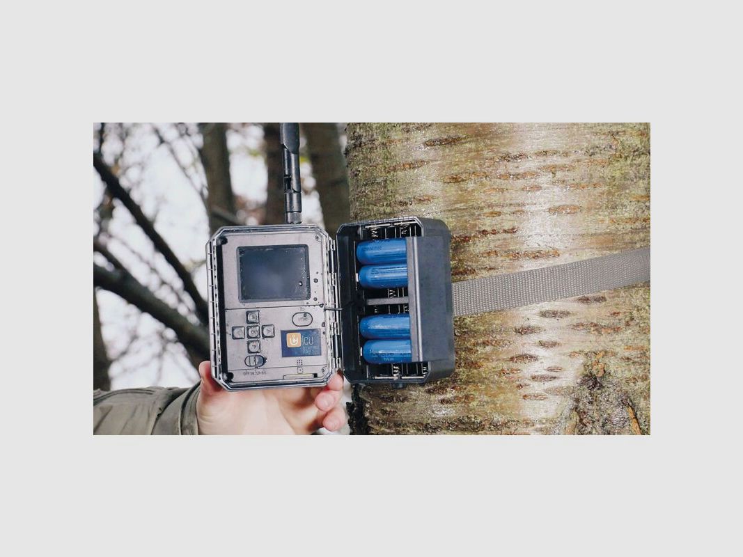 ICUserver CLOM Cam-S Funk Wildkamera Starterset (2x Cam-S + 4 Akkus +Ladegerät)