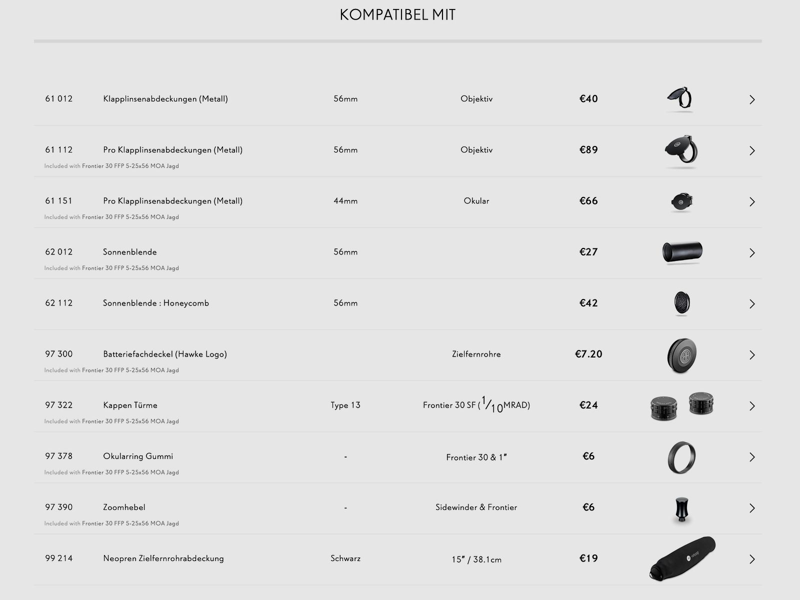 Hawke Zielfernrohr 18541 FRONTIER 30 FFP 5-25x56 MOA JAGD ABSEHEN