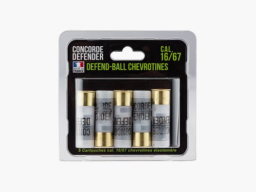 5 cartridges Defend-Ball cal. 16/67 rubber slugs