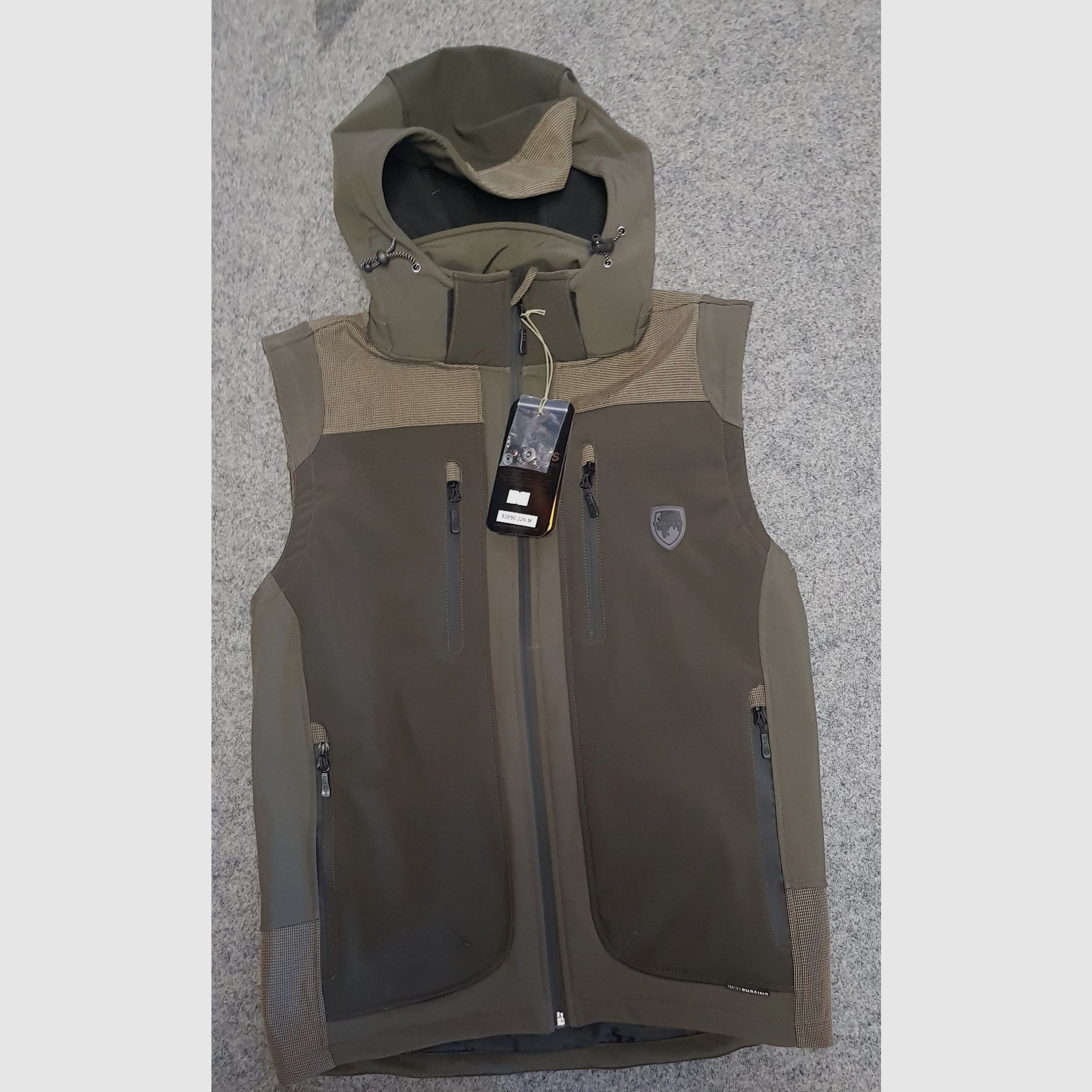 UNIVERS VEST MET CAPUCHON GROEN