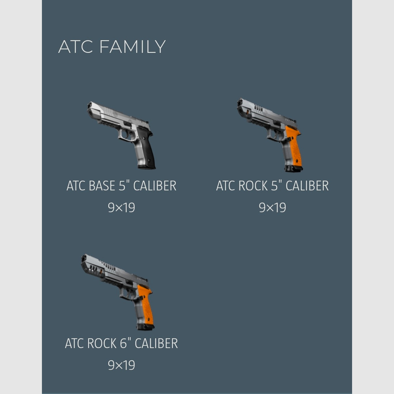 STEYR ARMS ATC PISTOL Grip panels Size L S