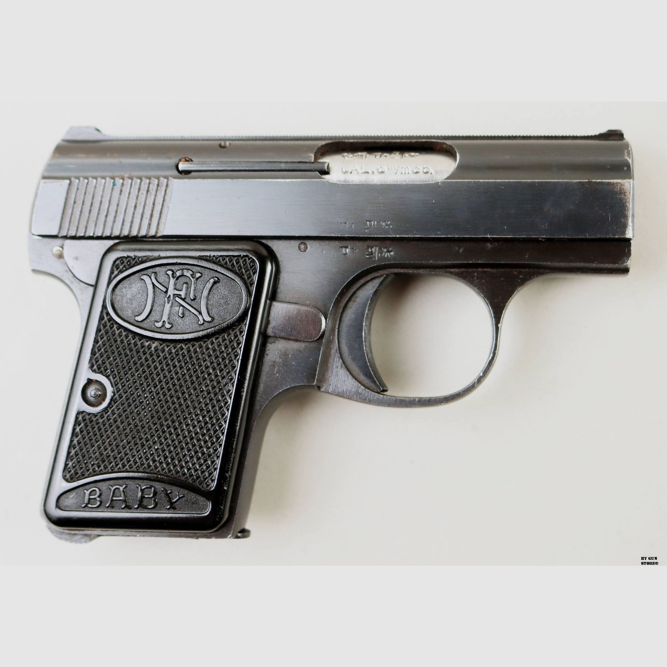 Pistola Fabrique Nationale F.N. mod. Baby cal. 6,35 mm n.º de serie 124978, imagen 3 de 5