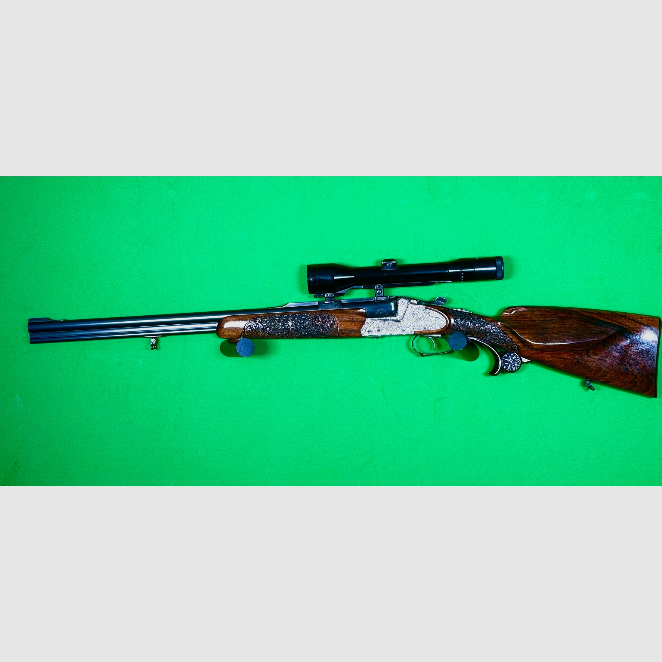 Exclusive unique piece break-action rifle 6.5x57R & 16/70 1 of 1!